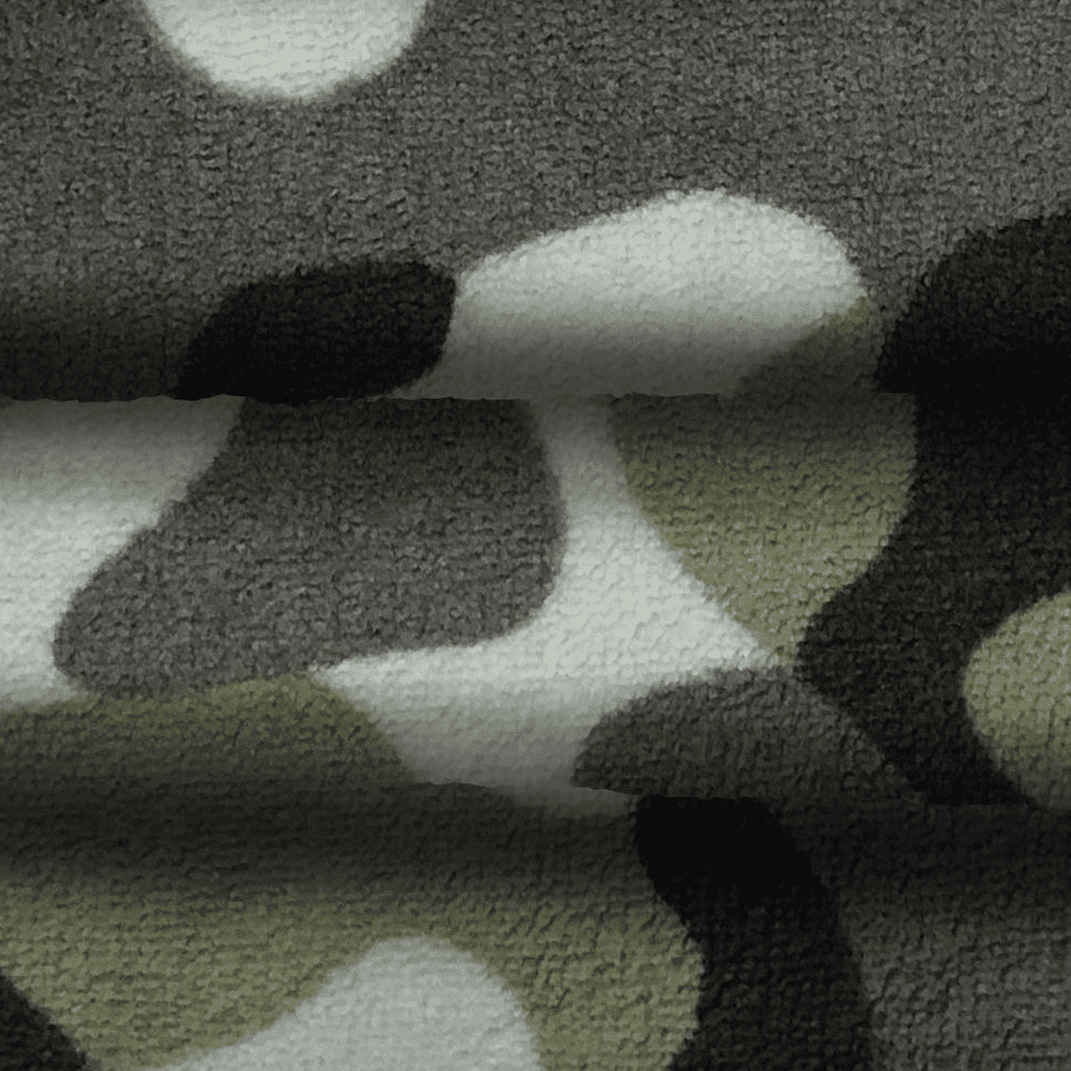 Sunbeam Heated Electric Throw Blanket, Cozy Sherpa, Camouflage, 50