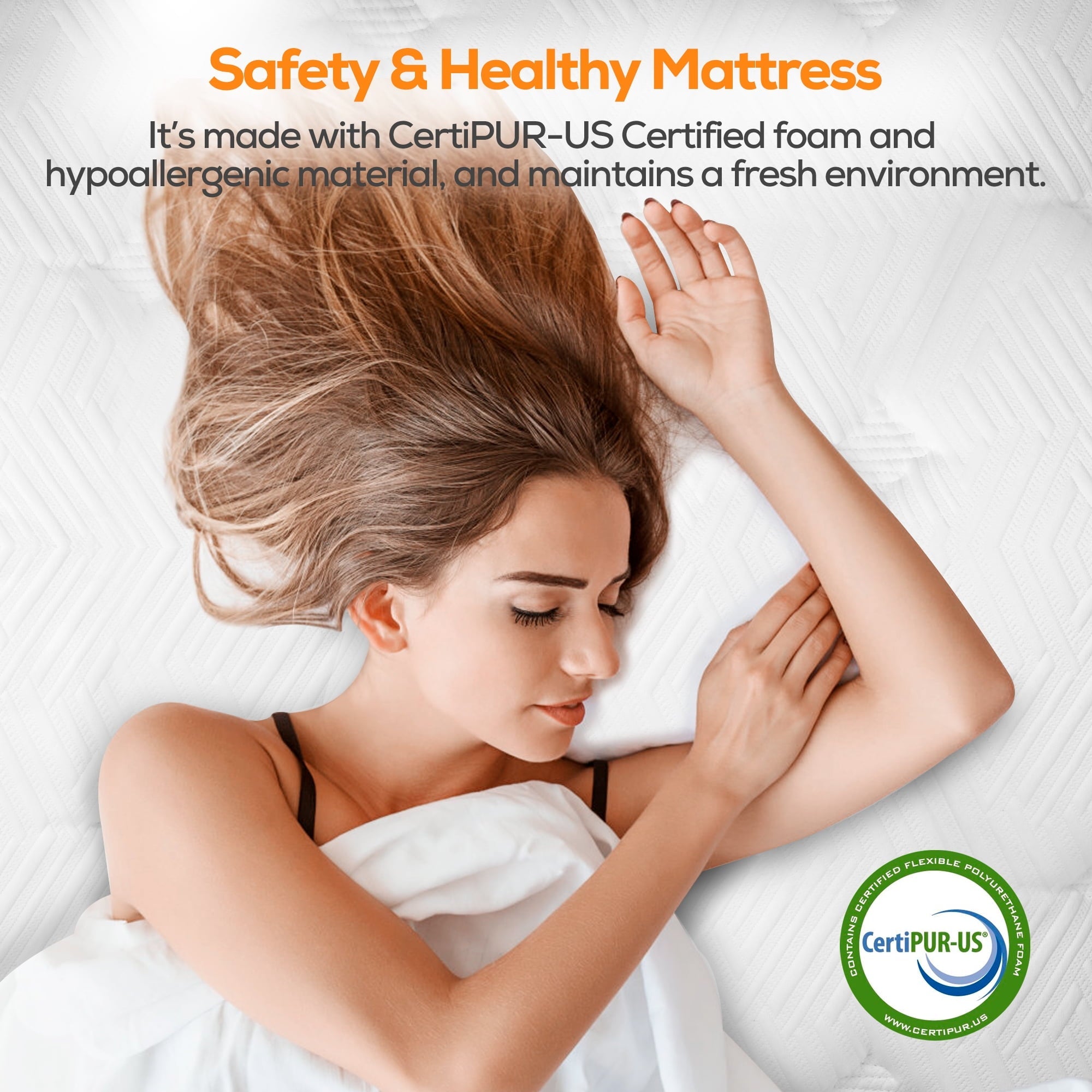 13 inch Memory Foam Innerspring Hybrid Mattress in a Box, Breathable Bed Mattress with CertiPUR-US Certified Foam for Sleep Supportive & Pressure Relief, King