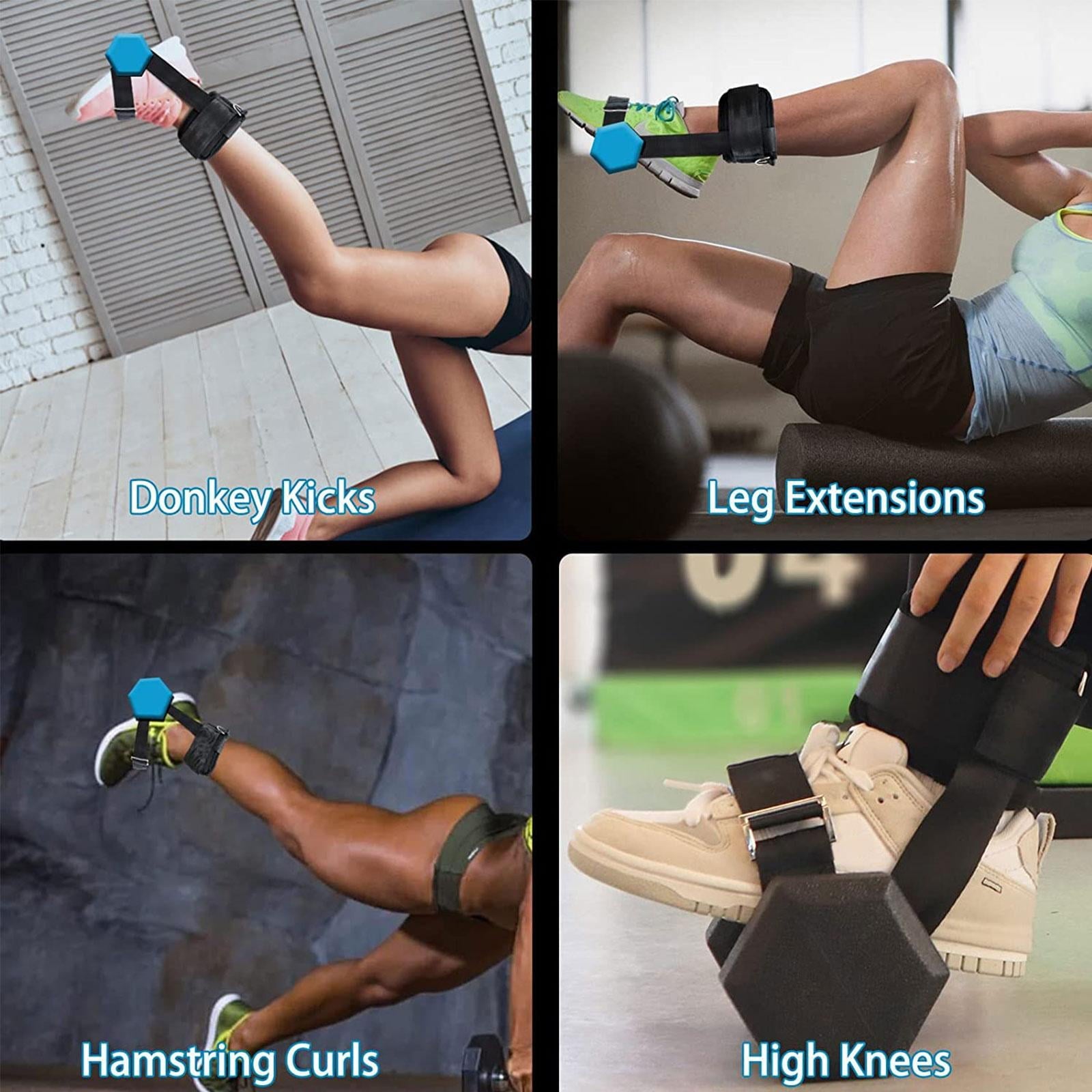 1Pcs Adjustable Weight Dumbbell Ankle Straps Weight Lifting Shoe AttachmentAnkle Straps Leg Curl Machine