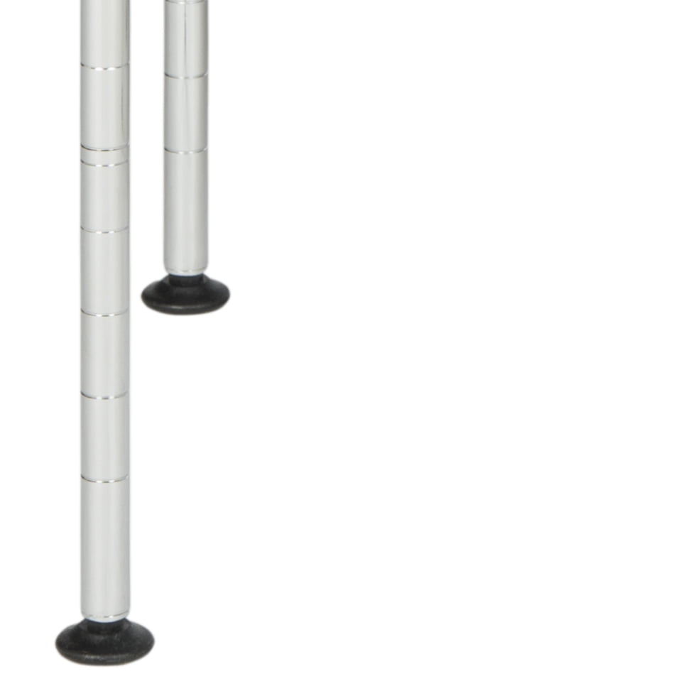 SAFAVIEH Lucien 2-Tier Chrome Wire Microwave Rack Chrome