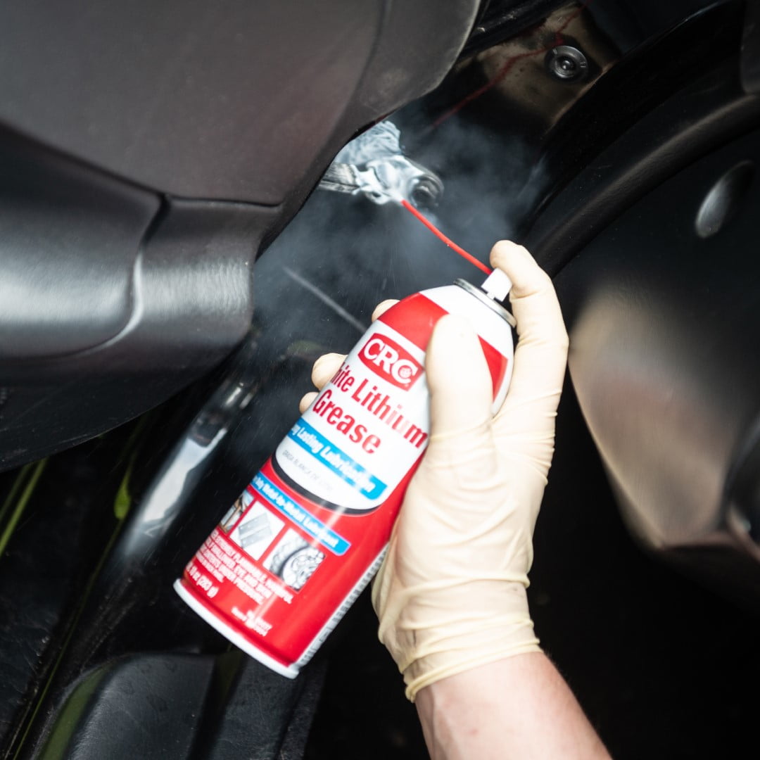 CRC White Lithium Grease Lubricant Spray, 10 oz
