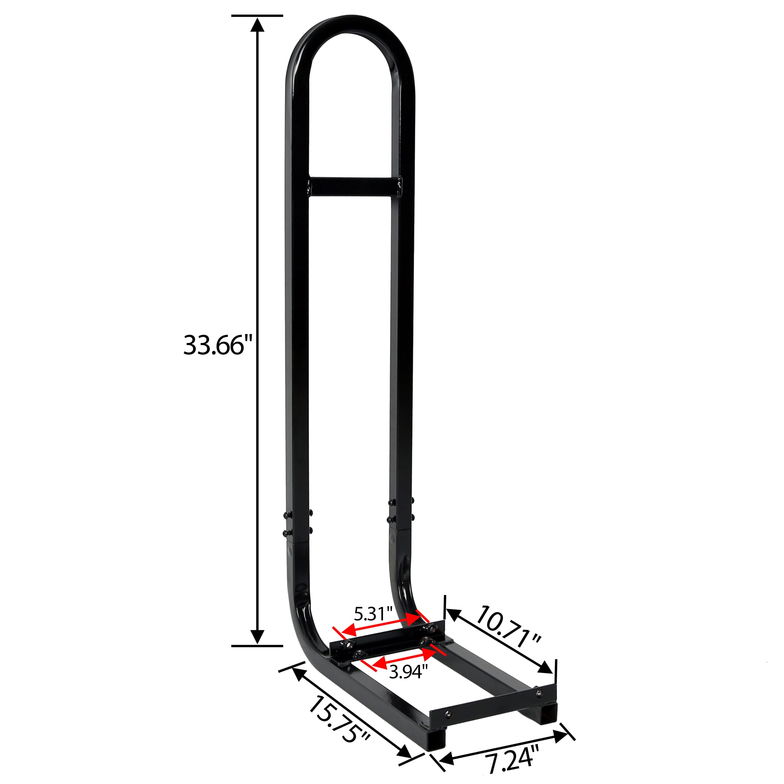 Kojem Black Flip Folding Rear Back Seat Kit & Safety Grab Bar Compatible with 1995-Up EZGO TXT Golf Cart