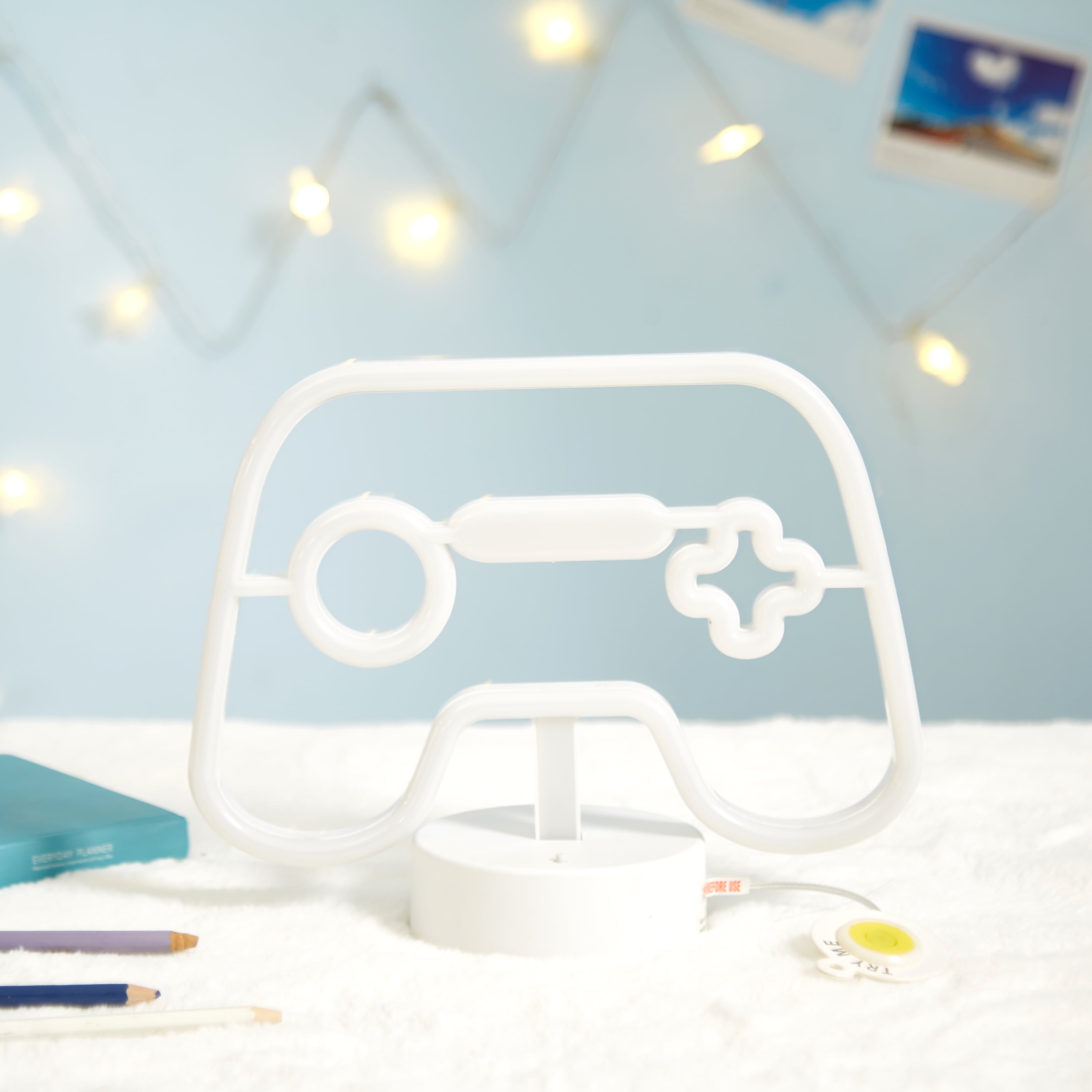 Neon LED Kids Table Lamp, Your Zone, Gaming Controller