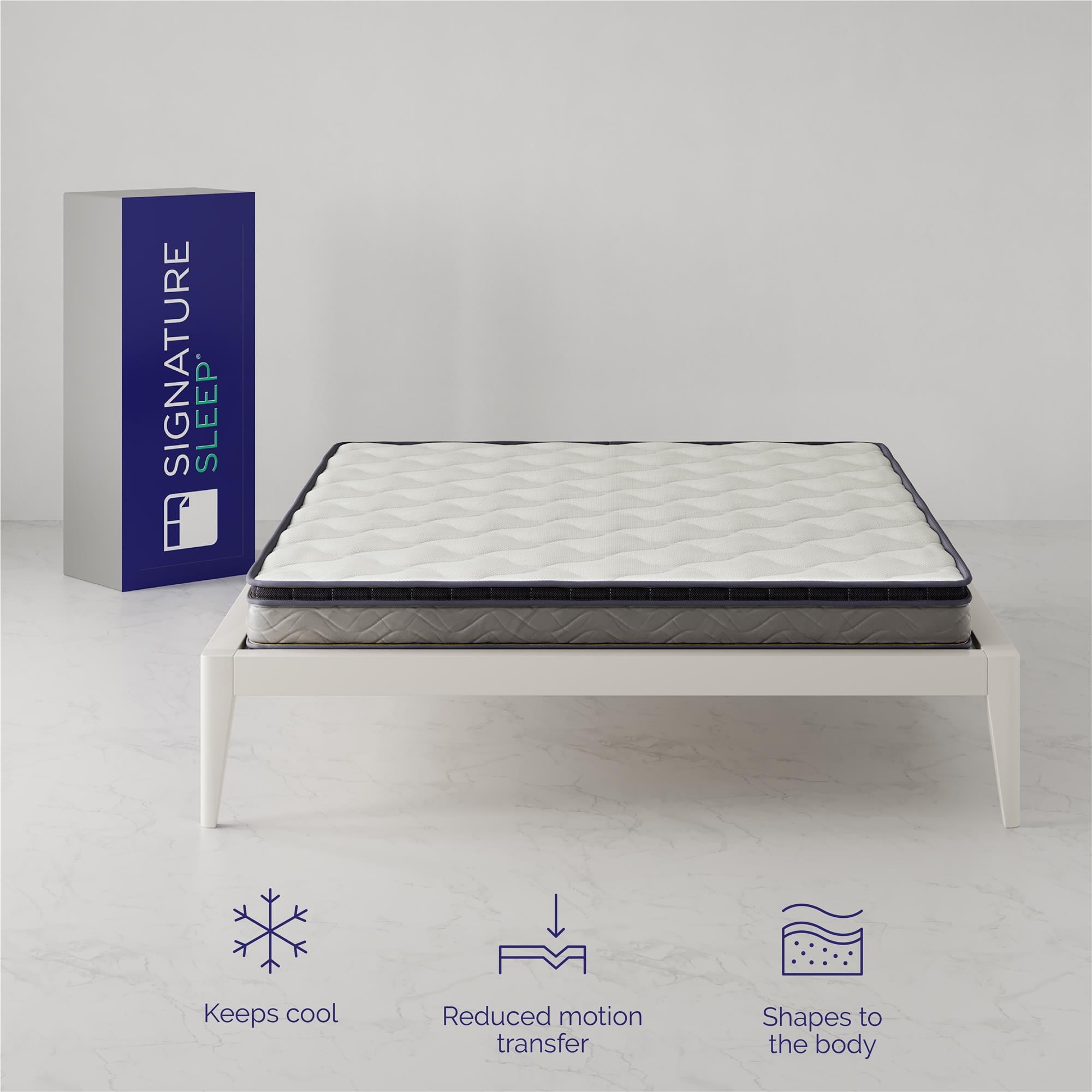 Sleep Regal 6 Inch EuroTop Innerspring Hybrid Mattress, Bed-in-a-Box, Queen