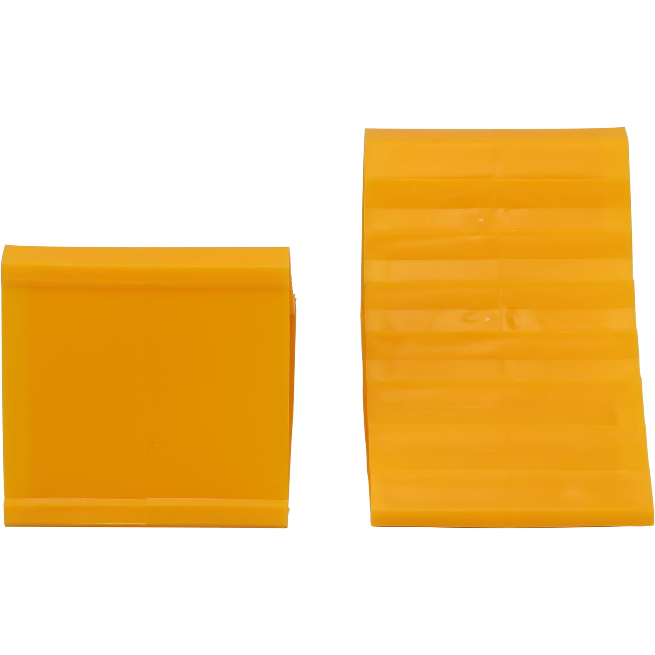 Hyper Tough Small Wheel Chock Pack of 2, Heavy Duty, Yellow, Rugged Plastic
