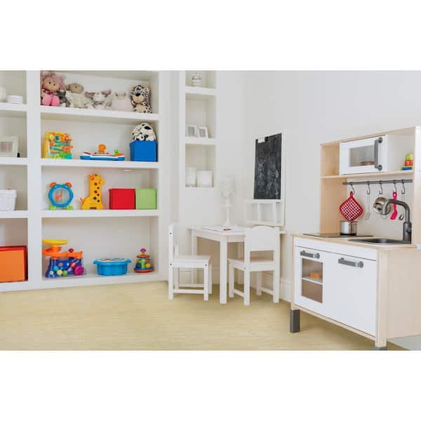 Ash 24 in. x 24 in. Interlocking Foam Anti Fatigue Tiles (16 sq. ft./case)