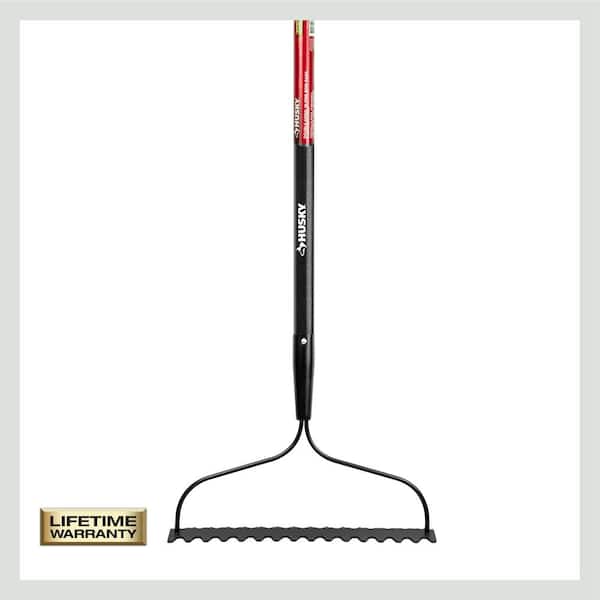 5-Piece 57 in. Fiberglass Handle 16-Tines Bow Rake Garden Tool Set