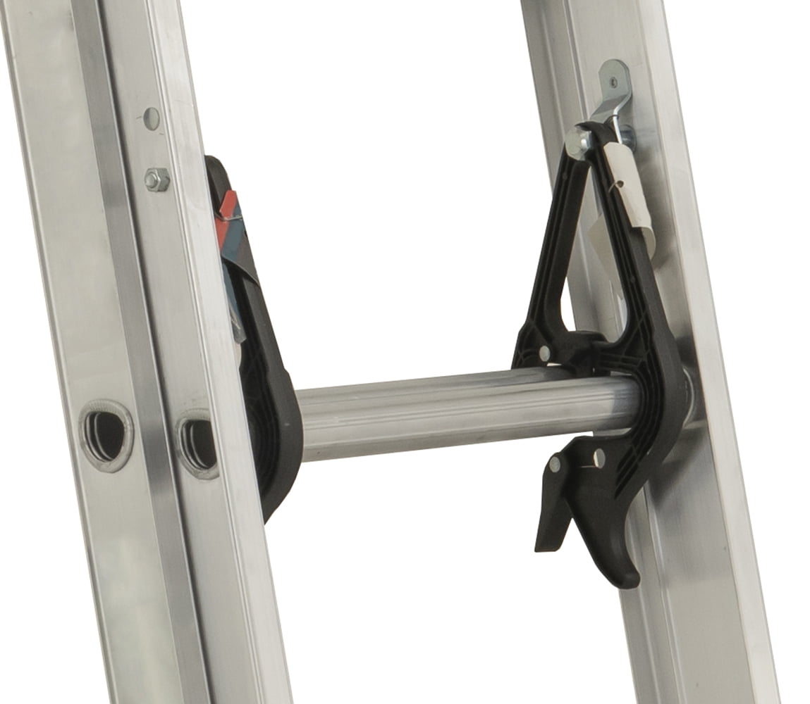 Louisville Ladder 16’ Aluminum Extension, 15' Reach, 225 lbs Load Capacity, W-2222-16PG