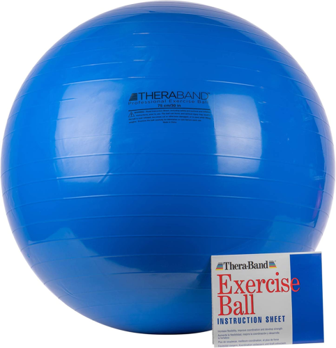 Exercise and Stability Ball for Improved Posture, Balance, Core Fitness, Coordin