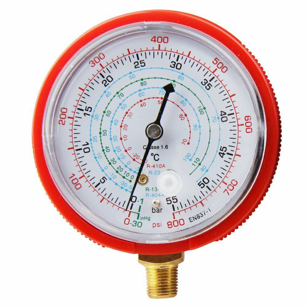 High & Low Pressure Gauge Set R134a R22 R404a R410a Refrigerant Pressure Gauge