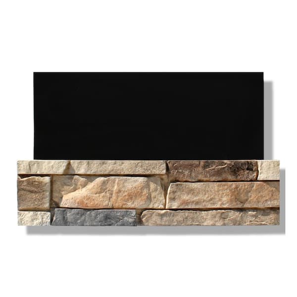 6 in. x 24 in. Stone Veneer Ledgestone Flat Panel Dakota Sunset (Box of 8)