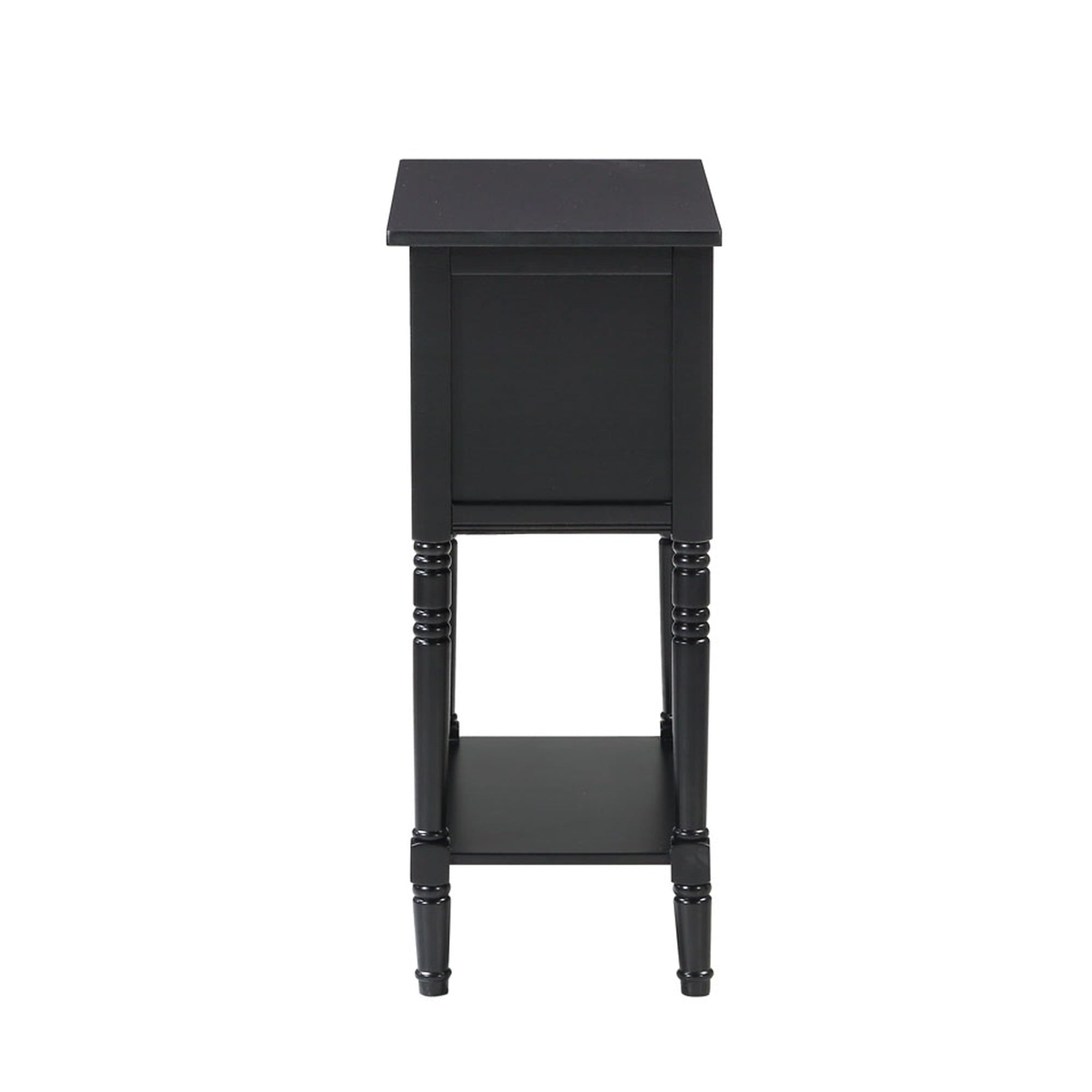Convenience Concepts Kendra 3 Drawer Hall Table with Shelf, Black