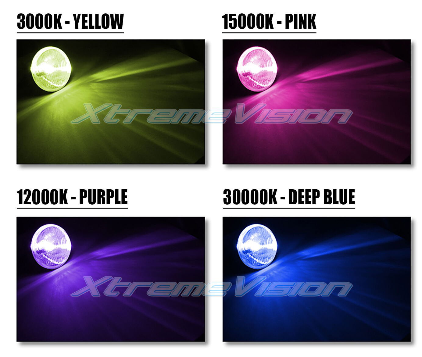 XtremeVision AC 55W H11 HID Xenon Kit - 4300K 5000K 6000K 8000K 10000K