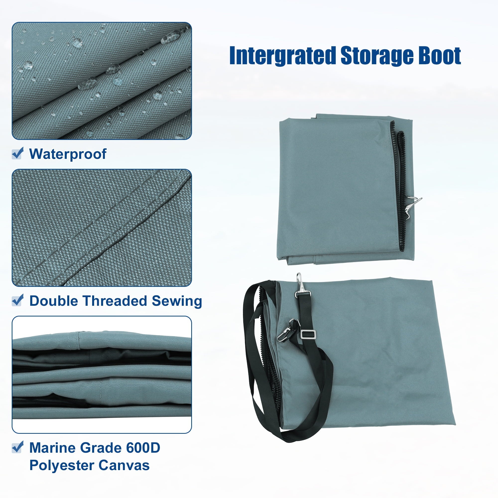 Unique Bargains 600D 4 Bow 8'L x 54