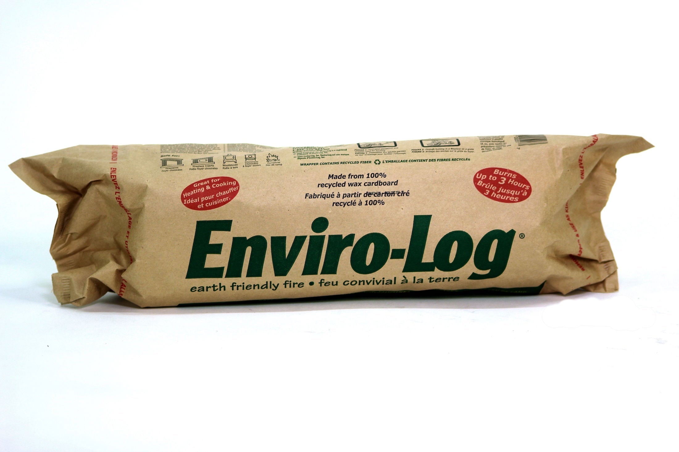 Enviro-Log Indoor and Outdoor Fire Wood, 4.3 lb Firelogs, 25.8 lbs, 6 Count