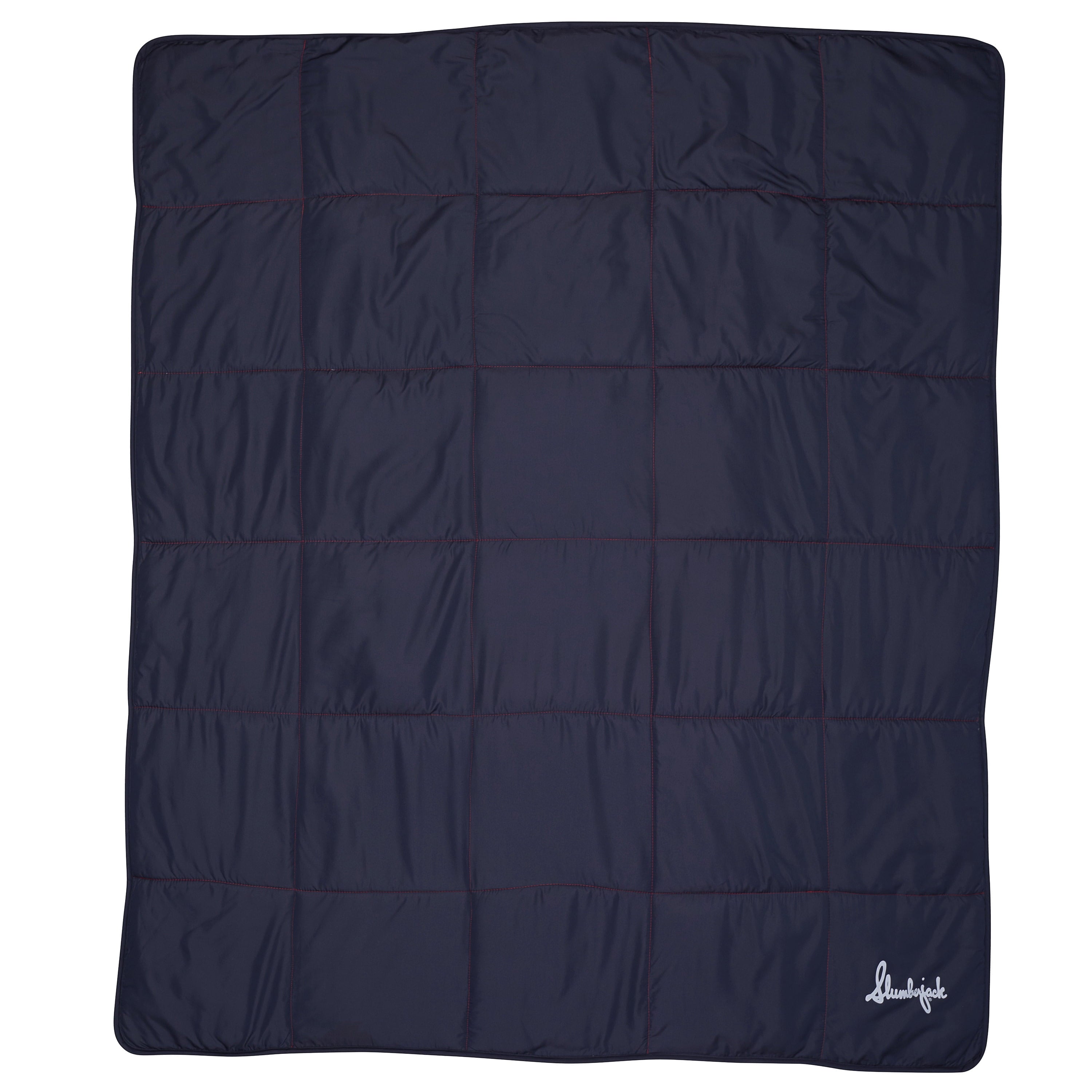 Slumberjack Elk Creek Insulated Indoor/Outdoor Blanket Quilt, Indigo, 60
