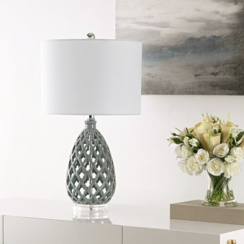 Safavieh Table Lamp Collection Quin 25" Table Lamp Grey