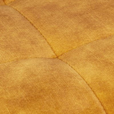 Duhome Counter Height Bar Stools Set of 2, Faux Leather Kitchen Counter Stools with Metal Legs Backless Upholstered, Yellowish Brown