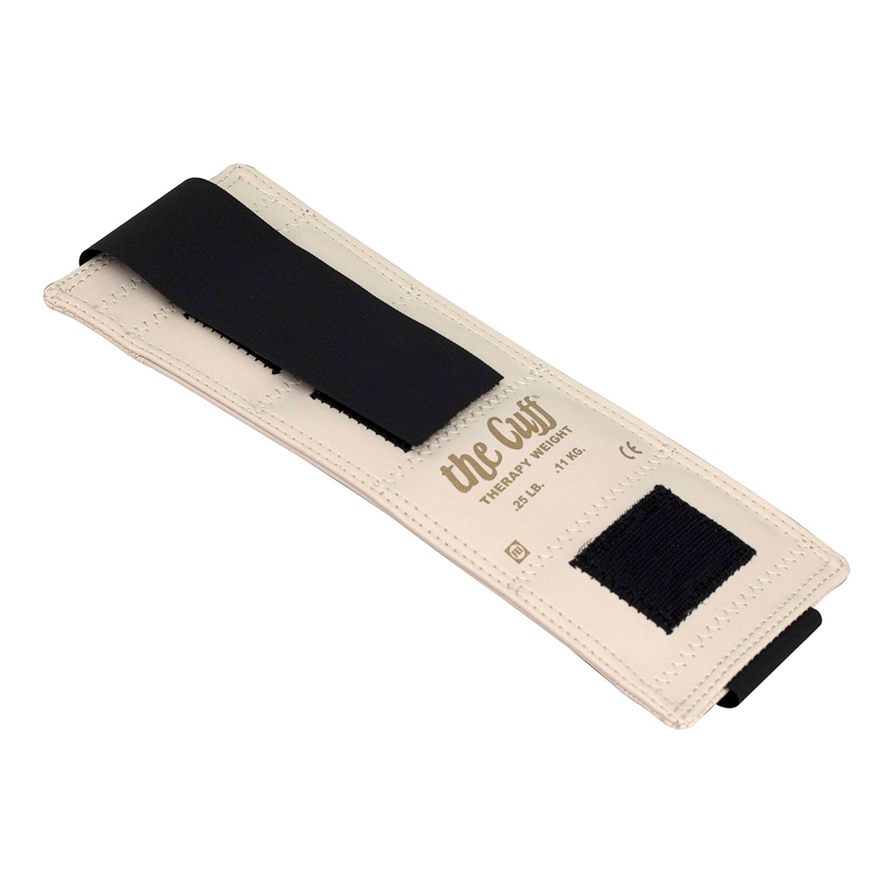 The Cuff Original Adjustable Ankle and Wrist Weight for Yoga, Dance, Running, Cardio, Aerobics, Toning, and Physical Therapy. .25 lb , White