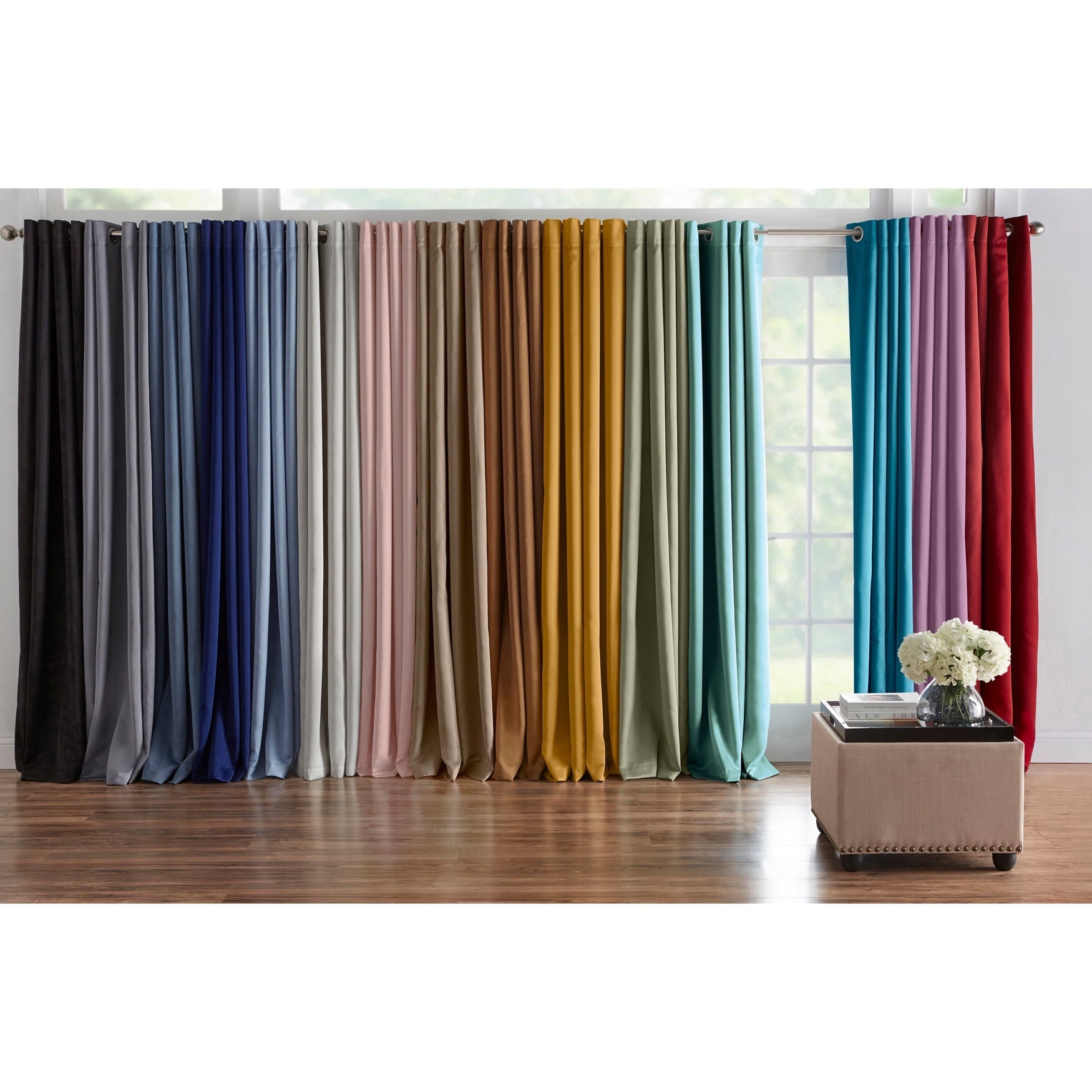 Brylanehome  Room-Darkening Grommet Panel - 54I W 84I L, Pewter Window Curtain