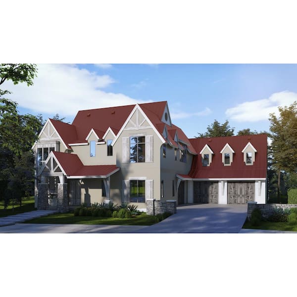 10 ft. 29-Gauge Galvalume EF3 Eave Flashing in Red