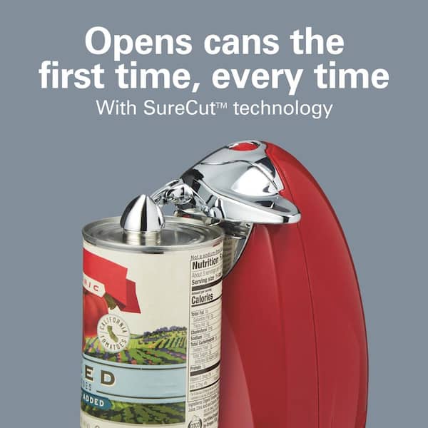 Red Electric Classic Chrome Heavyweight Can Opener