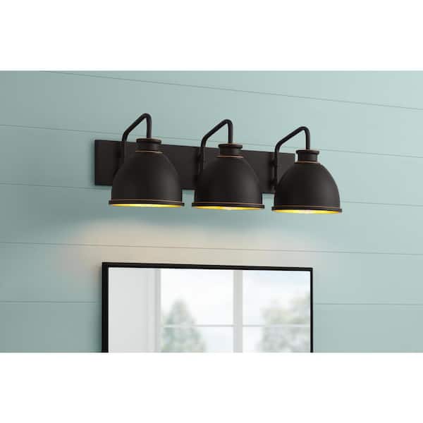Tallulah 24 in 3-Light Oil Rubbed Bronze Bathroom Vanity Light