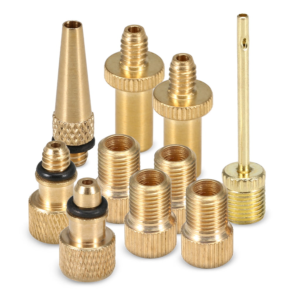 Lixada Bike Valve Adapter Set Bike Tire Valve Converter Kit Presta to Schrader to Presta Valve Adapter Nozzle Kit