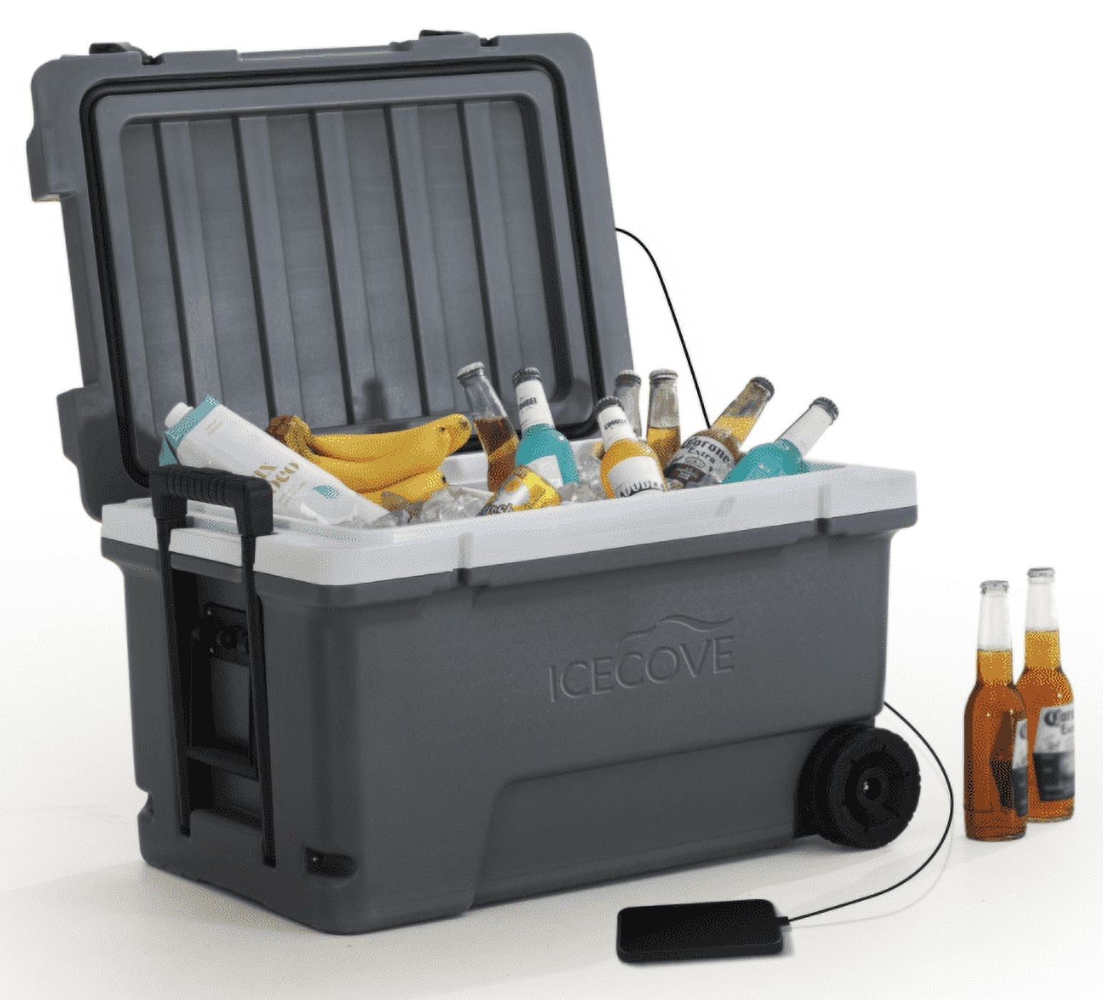 IceCove 60-Quart Solar Cooler - Castlerock Grey