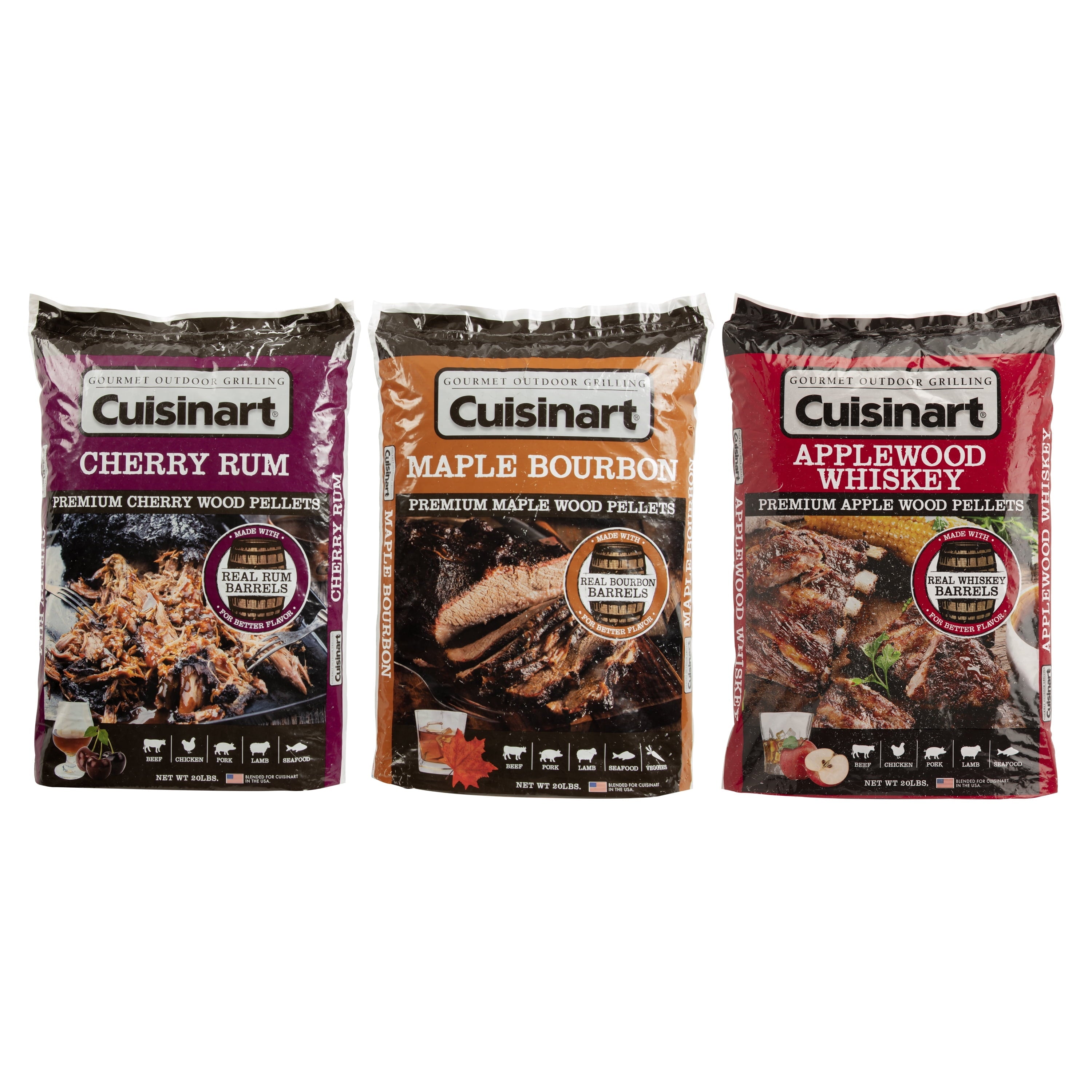 Cuisinart Premium Cherry Rum BBQ Smoking Pellets - 20 lb Bag