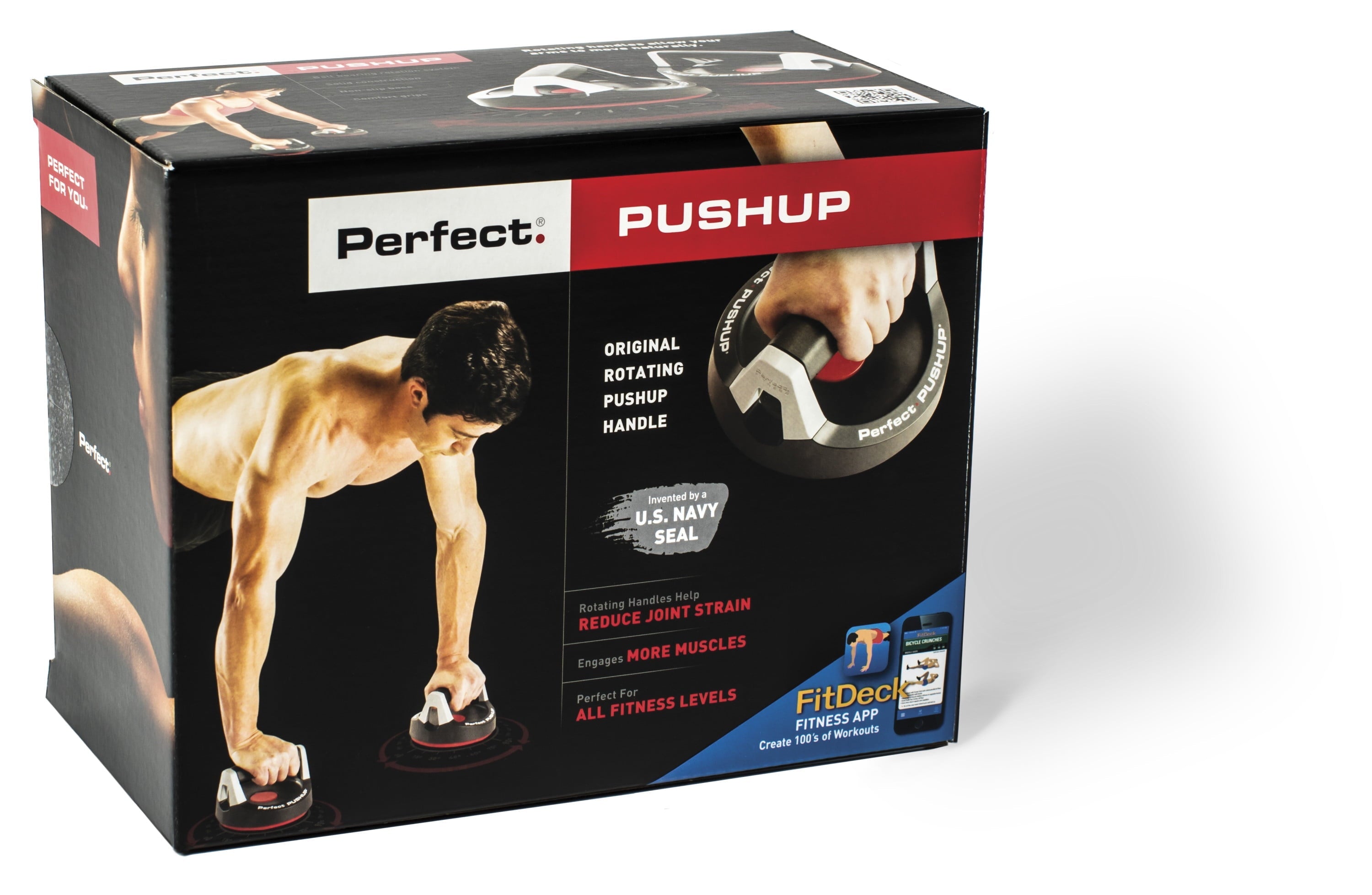 Perfect Fitness Perfect Pushup Rotating Pushup Handles, 1 Pair