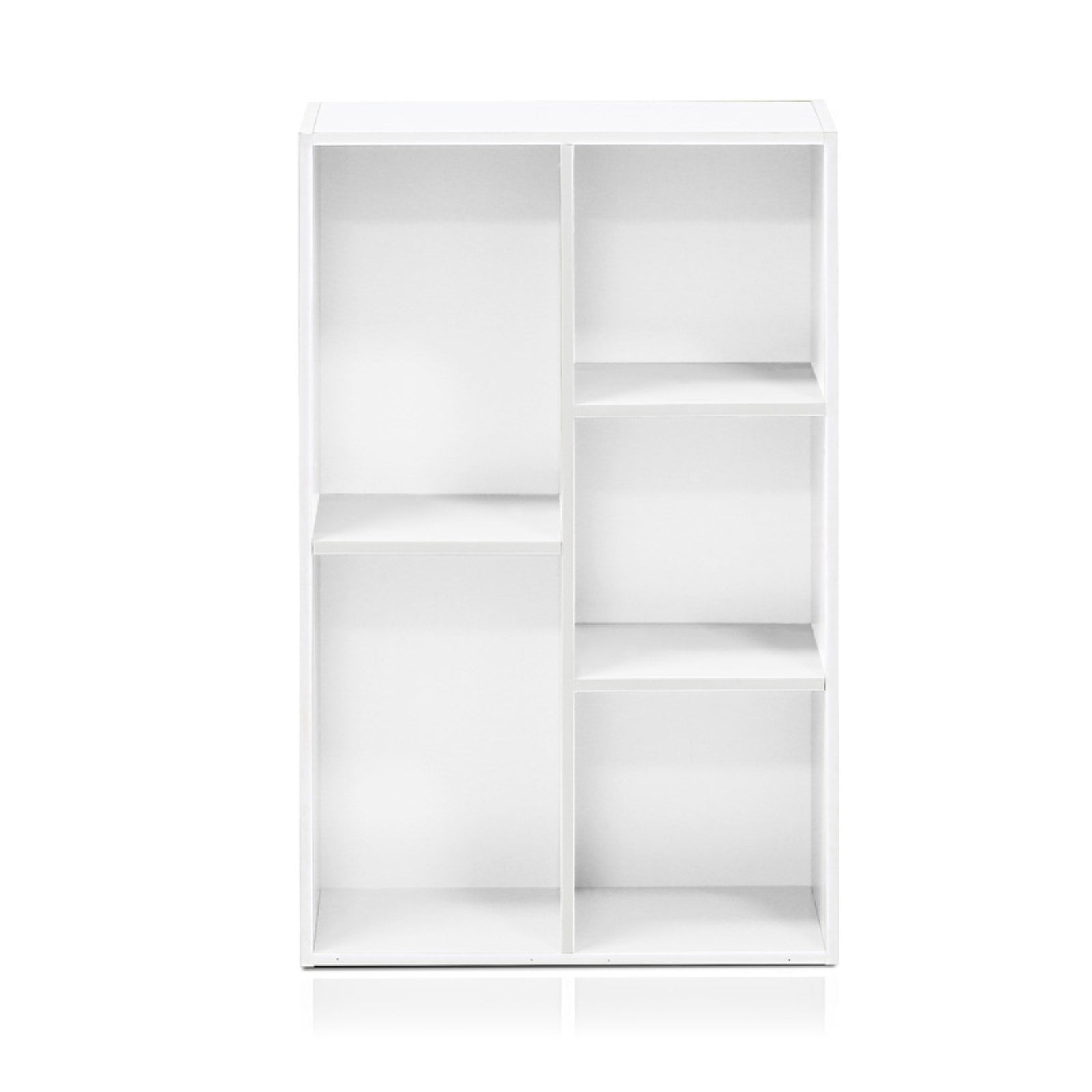 Furinno Luder 5 Cube Reversible Open Shelf, White
