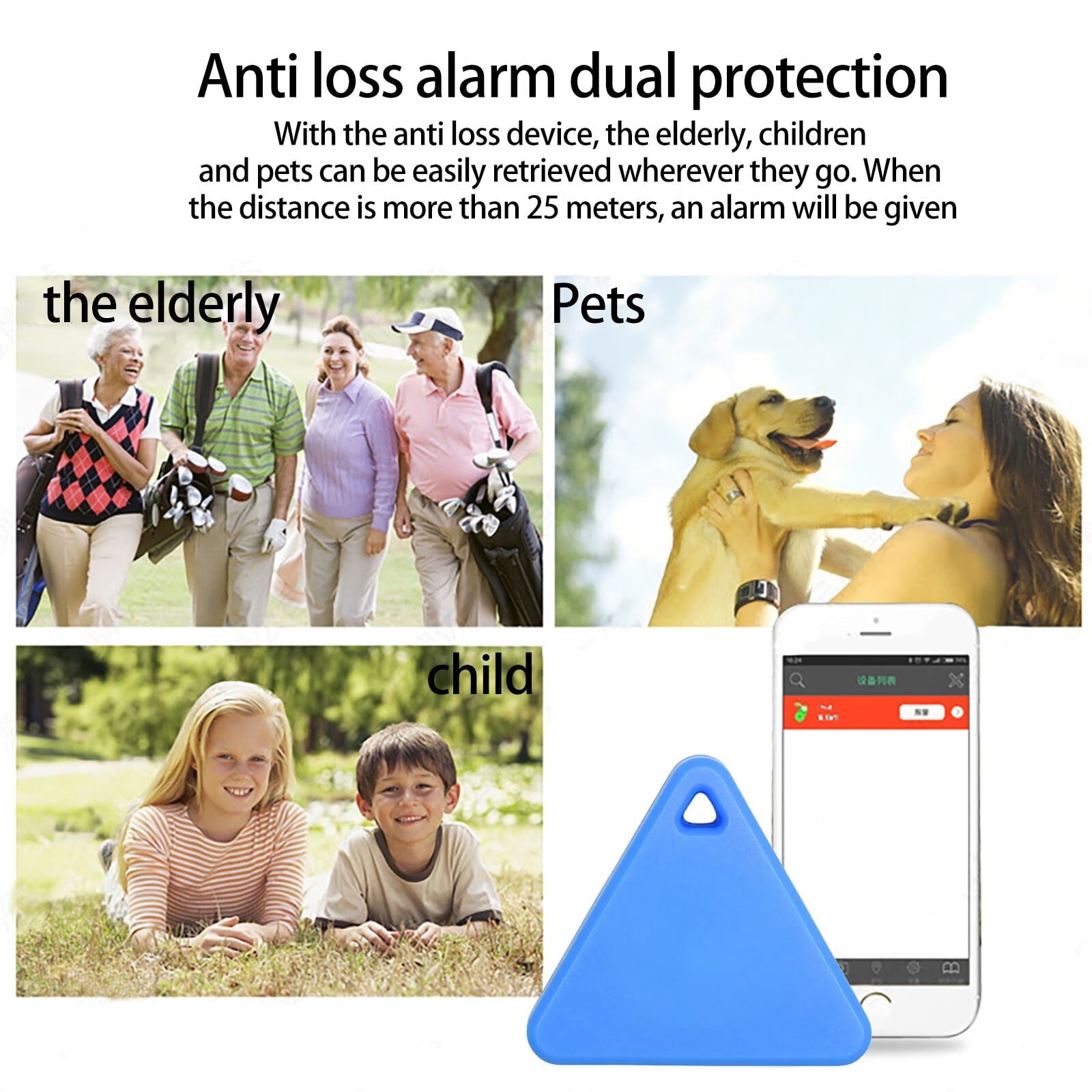 George Car Motor GPS TrackerS Kids Pets Wallet Keys Alarm Locator Realtime Finder Device