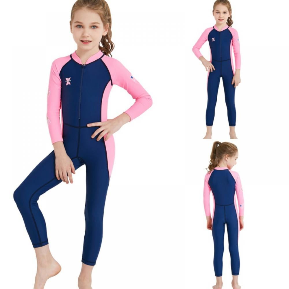 Wetsuit Kids Full 0.5Mm Nylon And Spandex Swimsuit Uv Protection Warm Long Sleeve Wetsuit