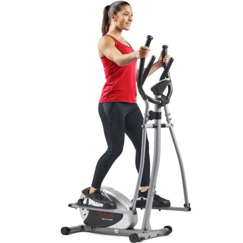 Sunny Health Fitness Stepping Elliptical Machine Cross Trainer w/ SunnyFit App