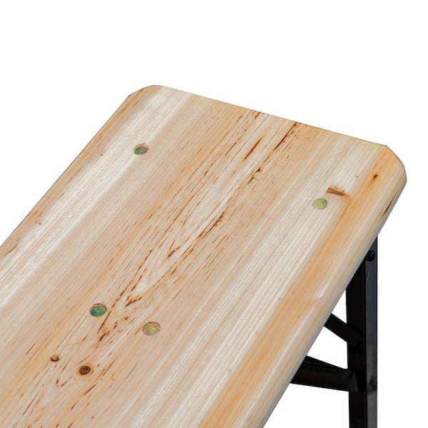 6 ft. Wooden Folding Picnic Outdoor Table Bench Set