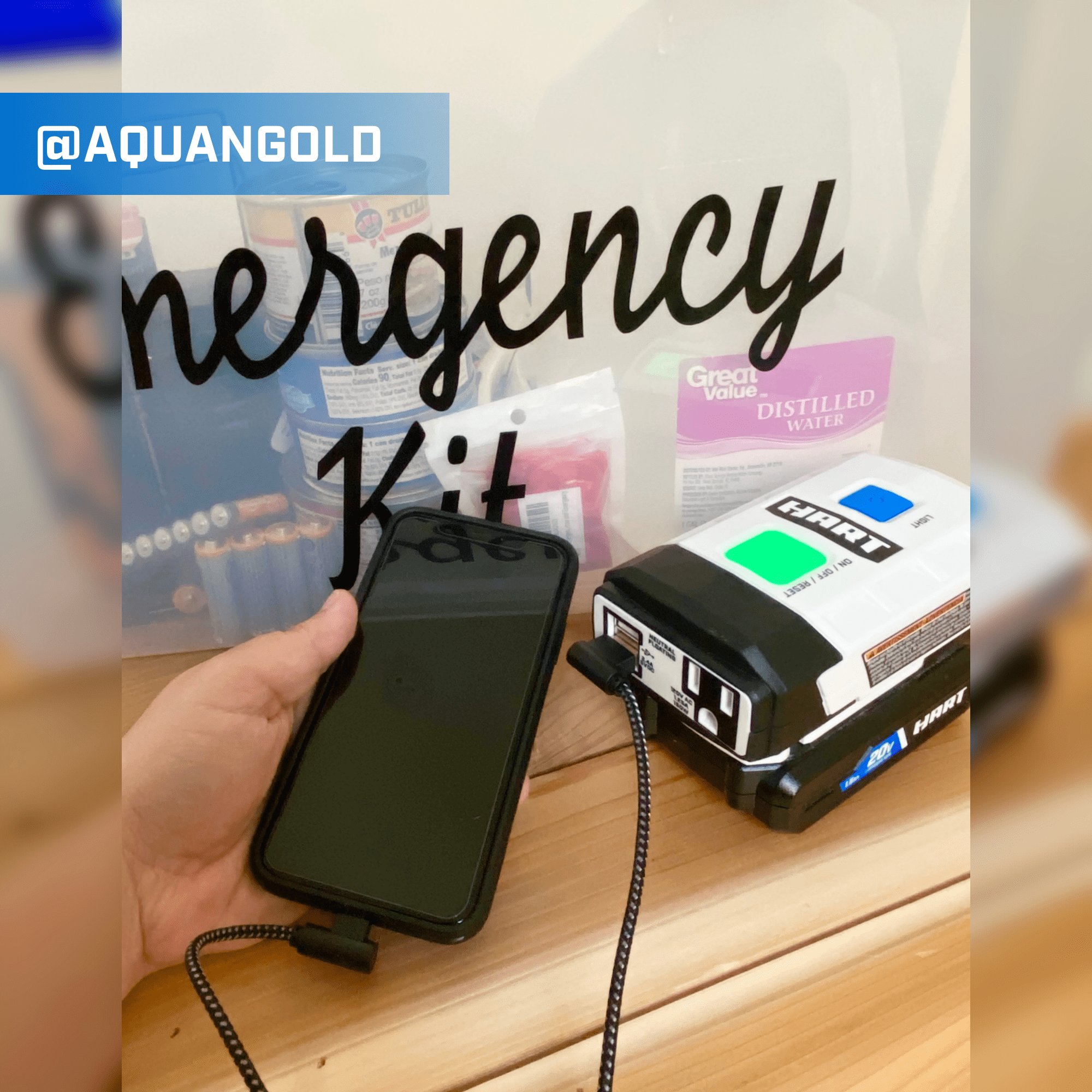 HART 20-Volt Power Source/Inverter (Battery Not Included)