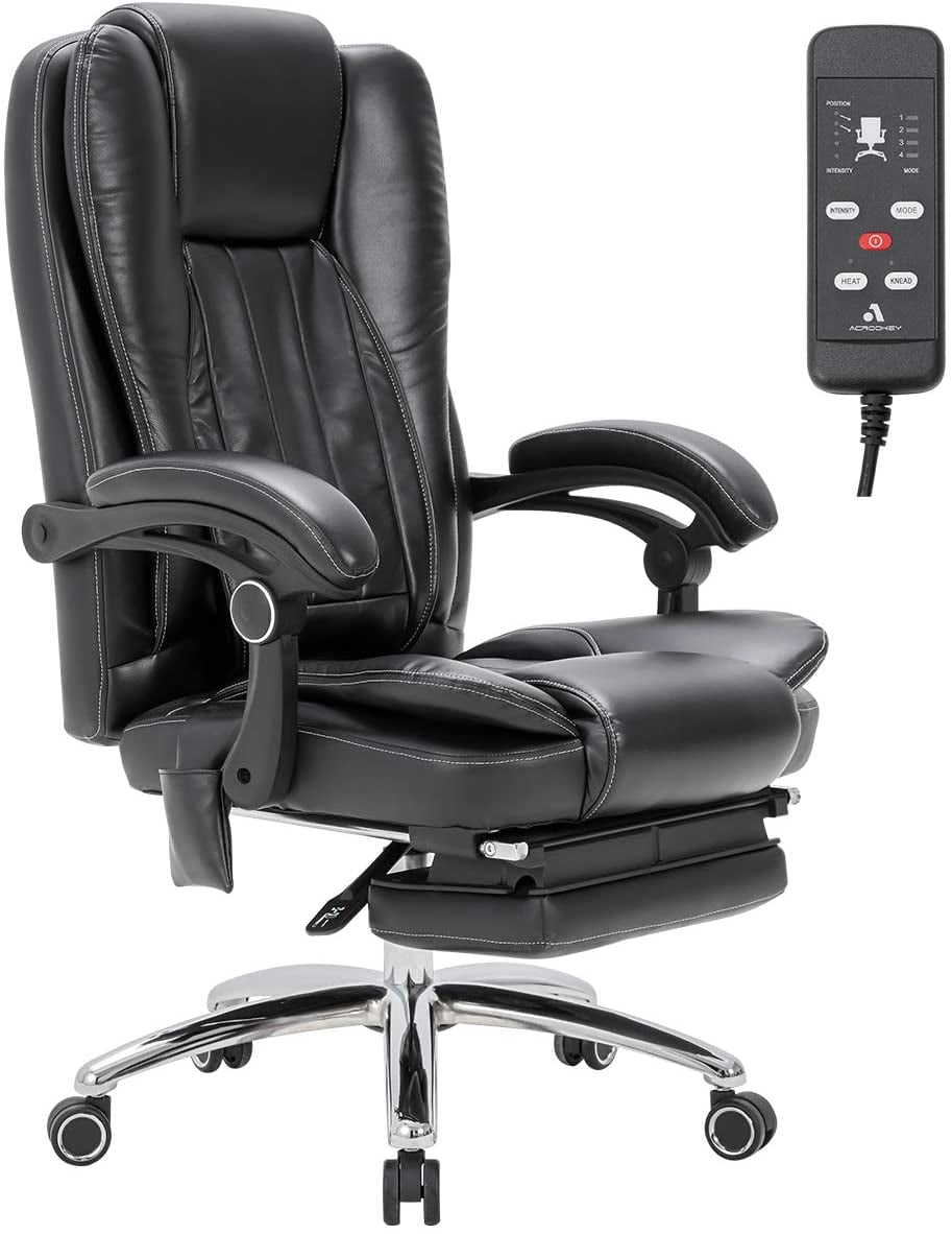 Hommow Massage Office Chair Ergonomic Computer Chair, High Back Executive 3D Chair,Black