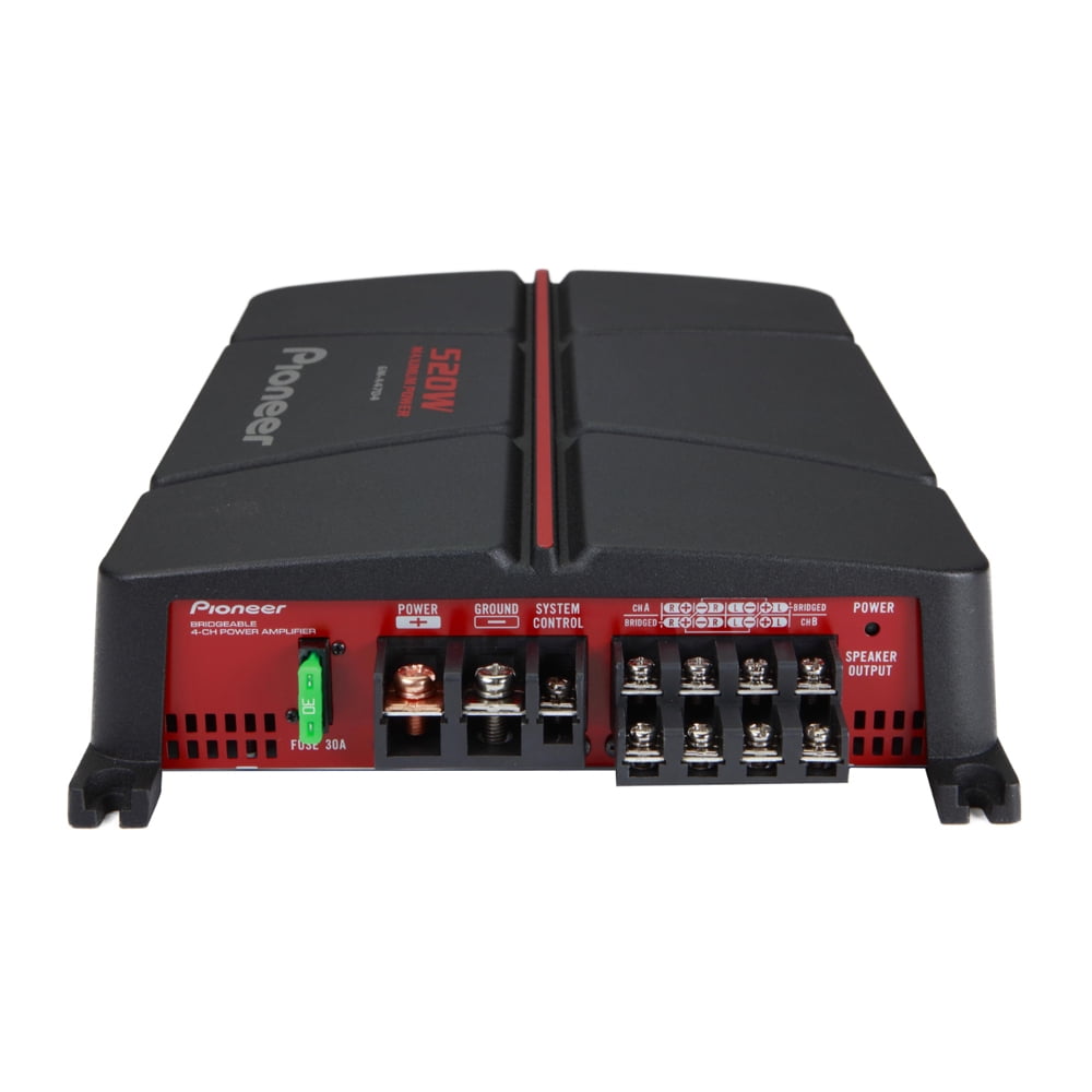 Pioneer GM-A4704 Class AB 4 Channel Car Audio Bridgeable Amplifier 520W Max