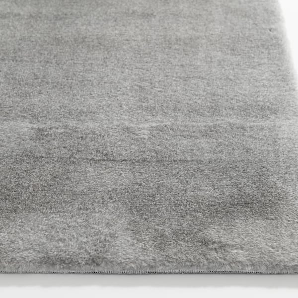 Bazaar Piper 2-Tone Grey 7 ft. x 9 ft. Solid Polyester Area Rug