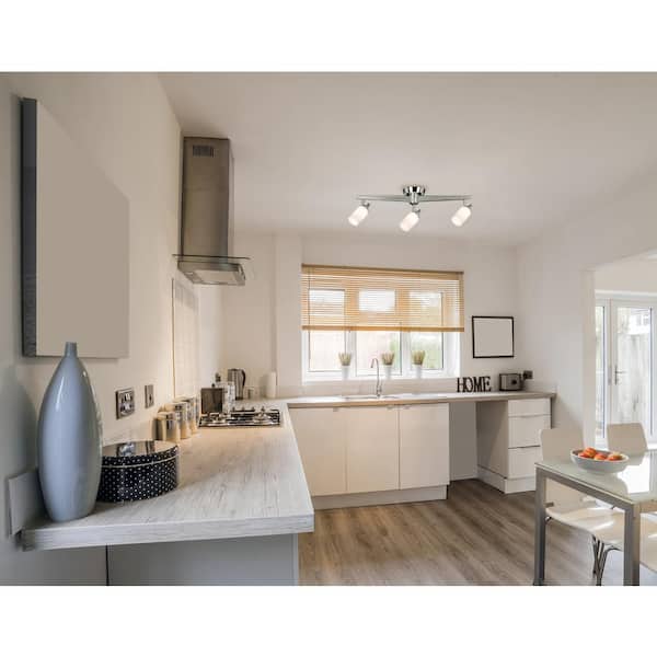 1600 Penn Ave 2 ft. 3-Light Chrome Integrated LED Fixed Track Lighting Kit