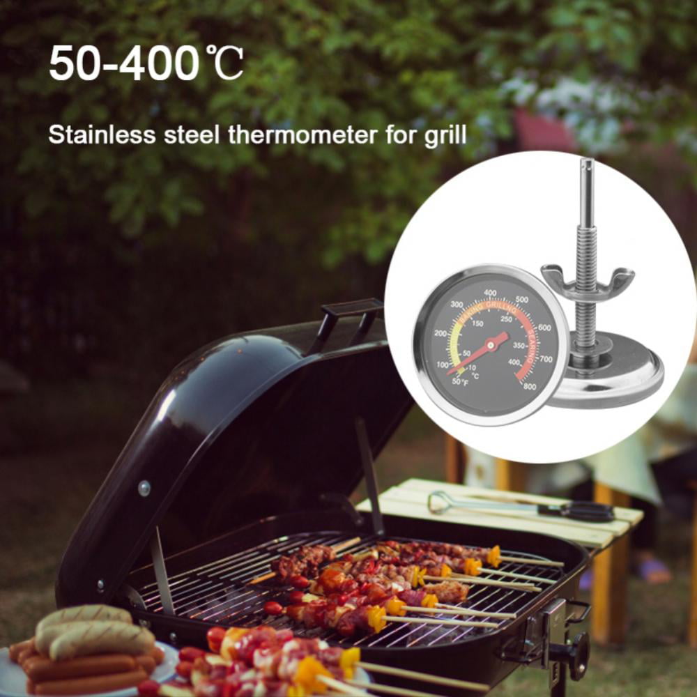 Charcoal Grill Temperature Gauge, Accurate BBQ Grill Smoker Thermometer Gauge Replacement for Oklahoma Joe's Smokers, and Smoker Wood Charcoal Pit, Large Face Grill Temp Gauge Thermometer