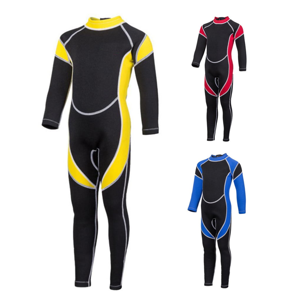 MWstore Long Sleeves Kids Wetsuit Diving Suit Swimming Snorkeling Surfing Warm Swimwear