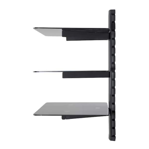Wall Mounted AV Component Shelving Bracket, 3 Shelf