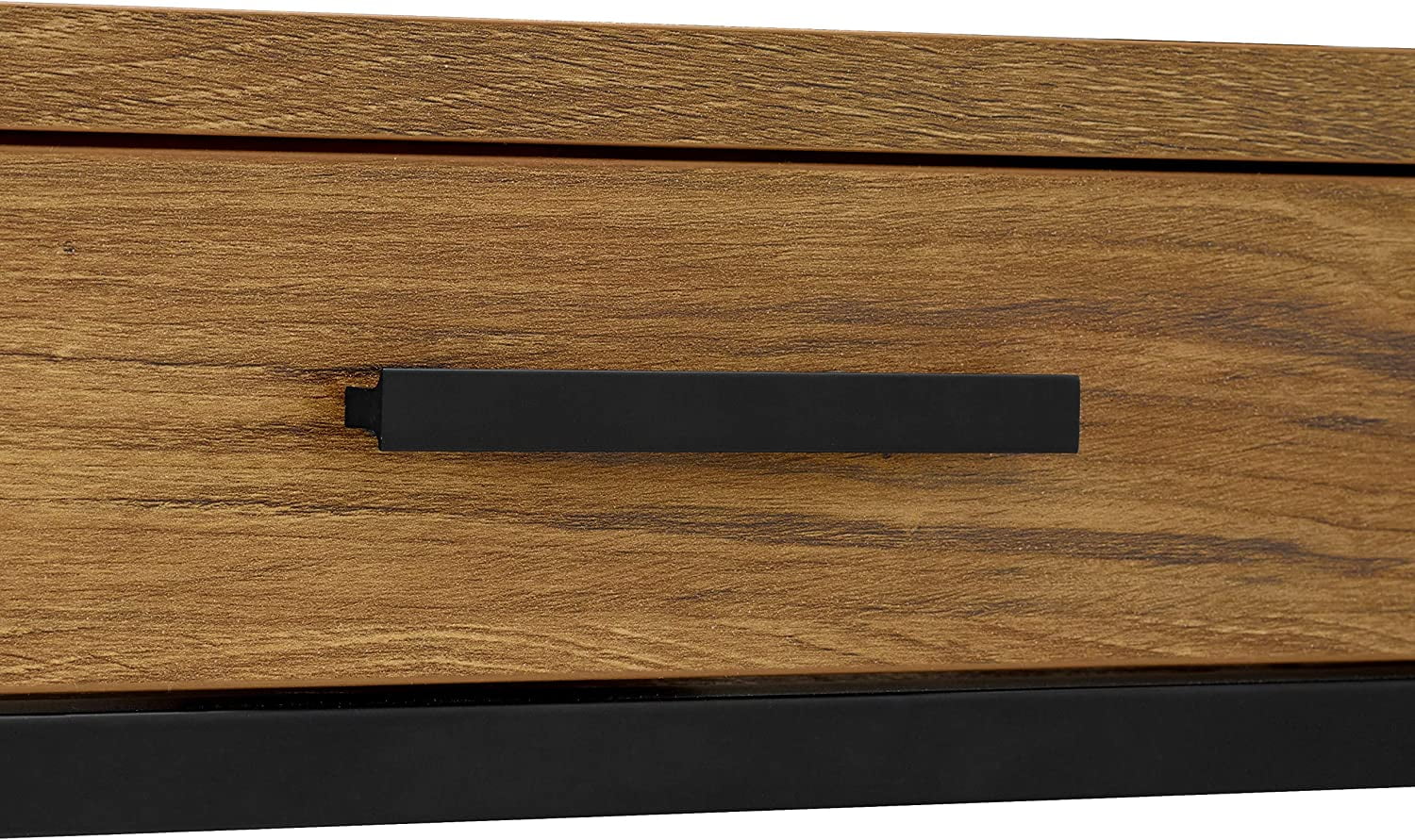 Caffoz Home Office 2-drawer Writing Desk Oak Brown