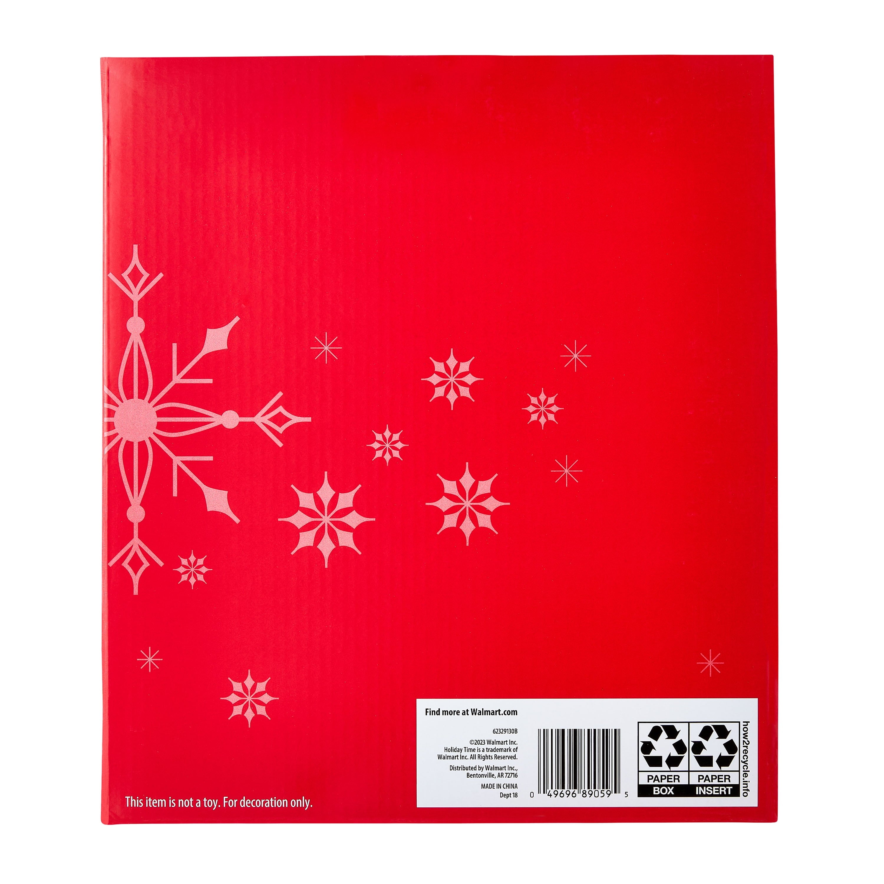 Christmas Decorative 3 Pack Green Red Color Wooden Tree Trio Tabletop Decoration for Indoor, by Holiday Time