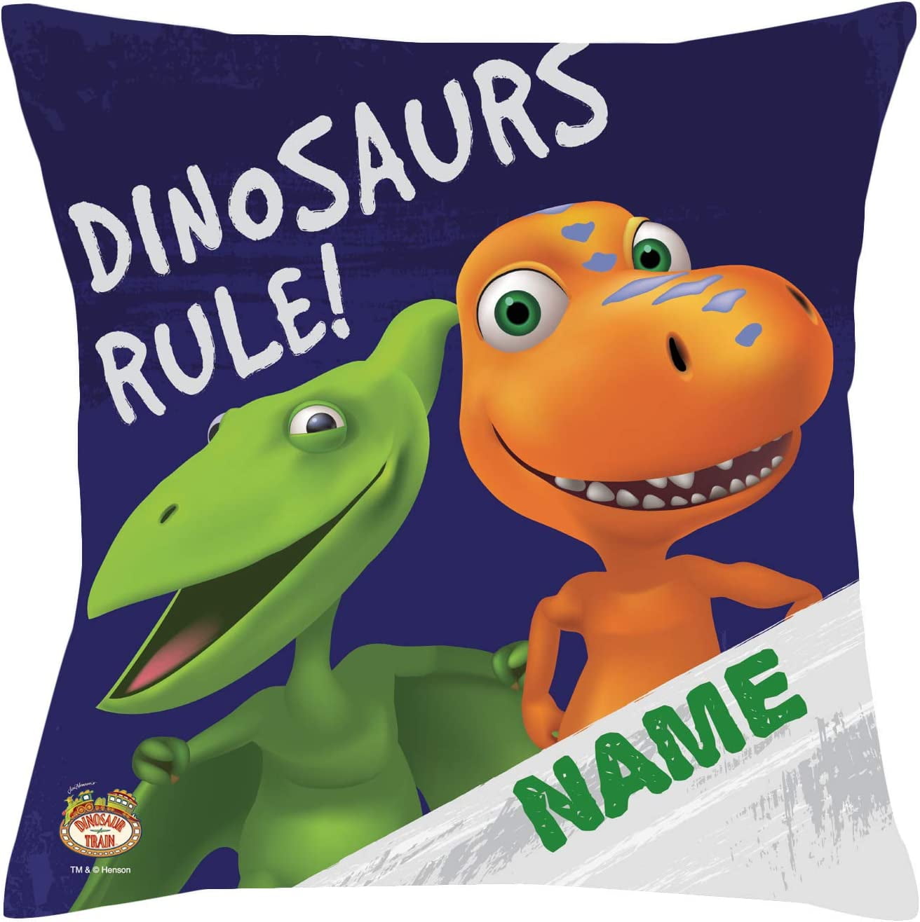 Personalized Dinosaur Train Dinosaurs Rule Throw Pillow