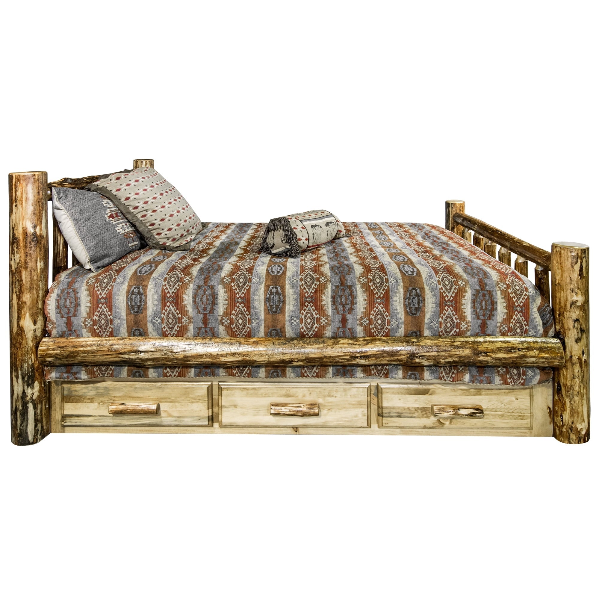 Glacier Country Collection Queen Bed w/ Storage