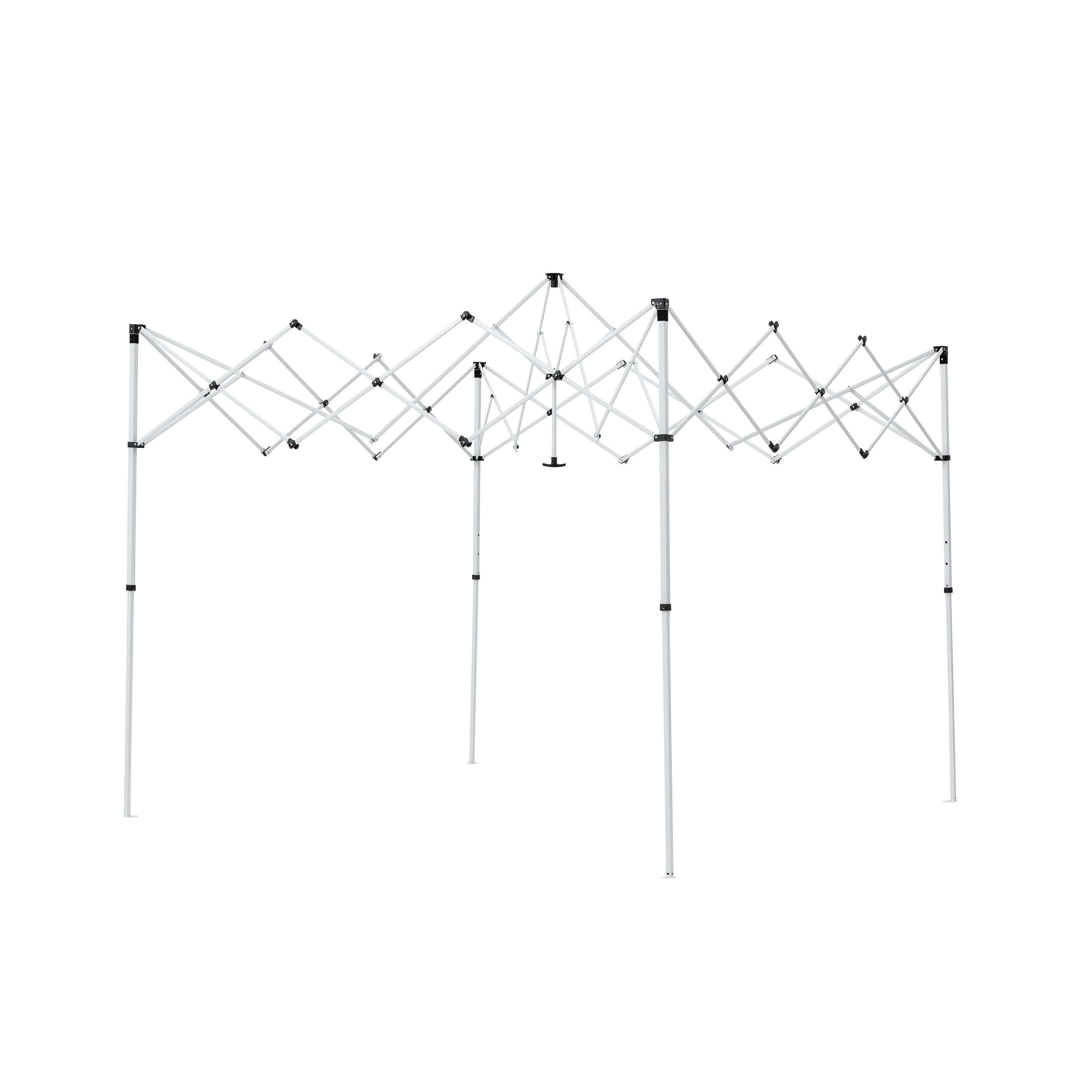 Ozark Trail Simple Push Straight Leg Instant Canopy, White, 10 ft x 10 ft