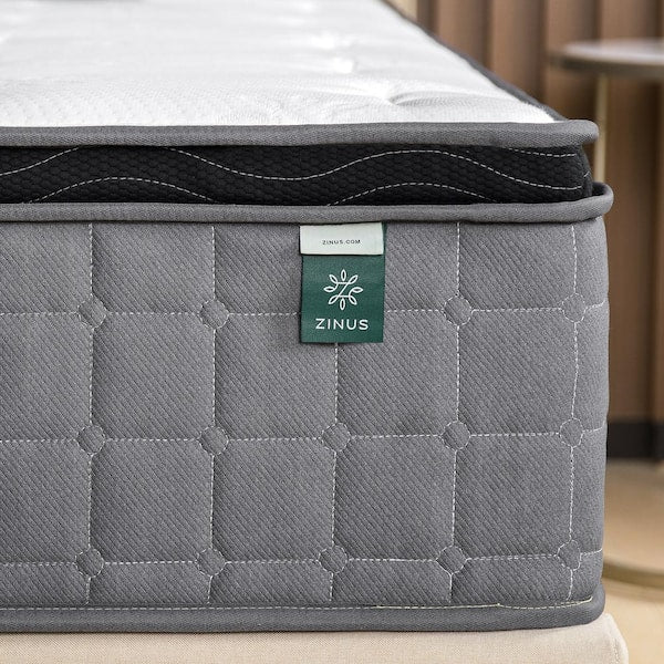 Cool Touch Comfort Gel 12 Inch Medium Euro Top King Hybrid Mattress